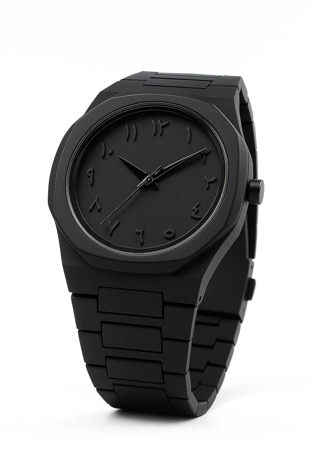 Beautiful Black Arabic Aura Watch