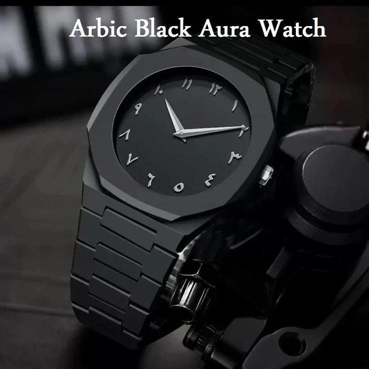 Beautiful Black Arabic Aura Watch